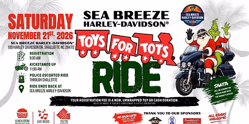 Toys for Tots Ride at Sea Breeze H-D\u00ae