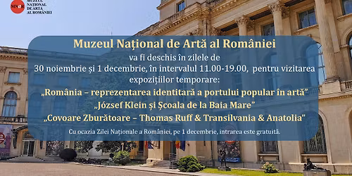 MNAR deschis pe 30 noiembrie și 1 decembrie