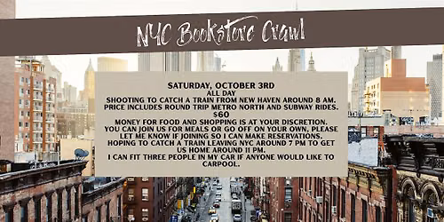 NYC Bookstore Crawl