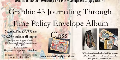 Graphic 45 Journaling through Time Album and Tag set 