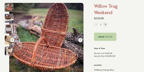 Willow Garden Trug Weekend