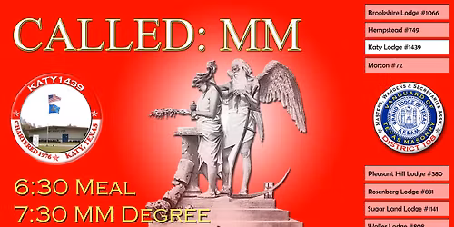 MM DEGREE: Katy Lodge #1439