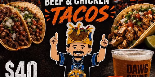 Beef & Chicken Taco Tailgate vs The Ravens