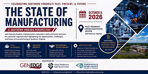 The State of Manufacturing: A Southern Virginia Perspective #MFD26