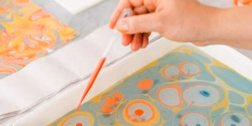 Class: Paper Marbling for Adults with Caren Calamita