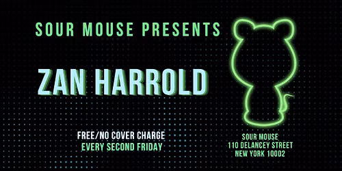 LIVE MUSIC: Zan Harrold | NO COVER CHARGE!