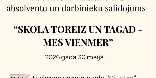 Blomes pamatskolas salidojums "Skola toreiz un tagad - m\u0113s vienm\u0113r"