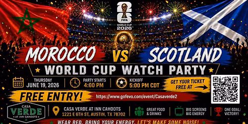 \ud83c\uddf2\ud83c\udde6\u26bd MOROCCO \ud83c\uddf2\ud83c\udde6 vs SCOTLAND \ud83c\uddec\ud83c\udde7 \u2013 FIFA WORLD CUP 2026 WATCH PARTY! \u26bd
