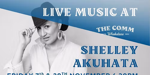 \ud83c\udfb6 LIVE MUSIC \u2013 SHELLEY AKUHATA \ud83c\udfb6