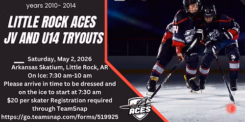 Little Rock Aces Travel JV and U14 Tryout