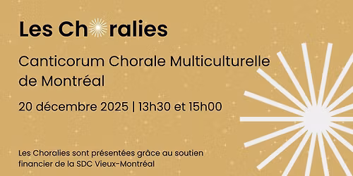 Les Choralies - Canticorum Chorale Multiculturelle de Montr\u00e9al