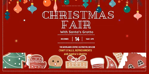 Cancer United Christmas Fair and Santa's Grotto