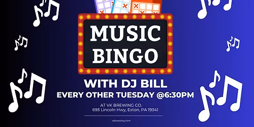Music Bingo at VK Brewing