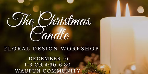 The Christmas Candle Floral Design Workshop