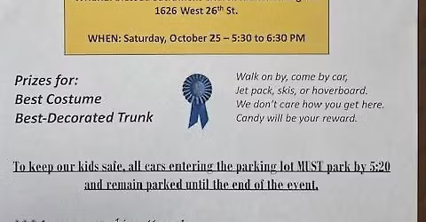 TRUNK OR TREAT by Blessed Sacrament Church