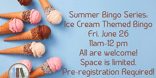 Ice Cream Themed Bingo
