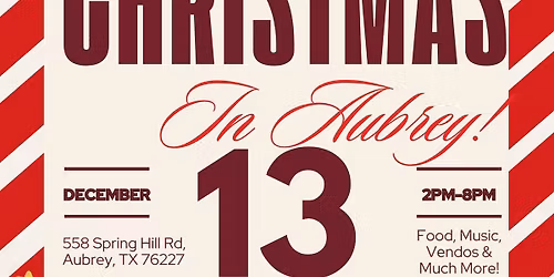 Celebrating Christmas in Aubrey!