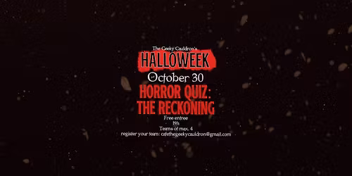 Halloweek: Horror Quiz: The Reckoning