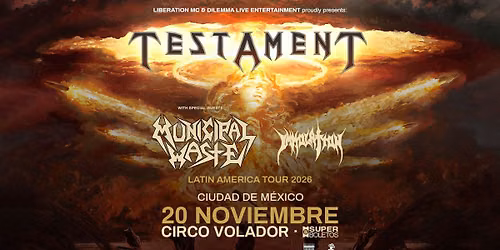 Testament - Municipal Waste - Immolation