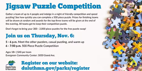 Jigsaw Puzzle Competition