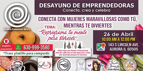 Desayuno Emprendedoras Abril 2026 en ECA