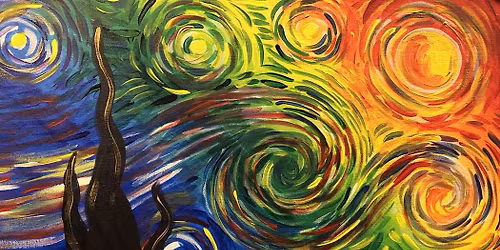Prismatic Starry Night-Paint Party