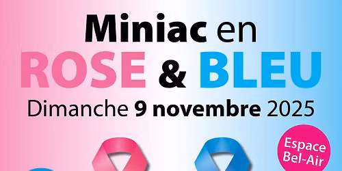 Miniac en rose et bleu