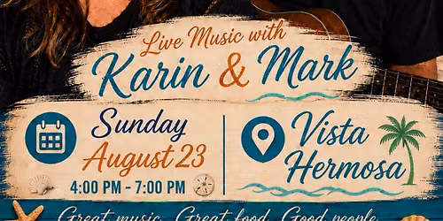 South Bay Acoustic at Vista in Hermosa Beach at Vista - 11 Pier Ave 8\/23 4-7PM - Sunset Beach Event
