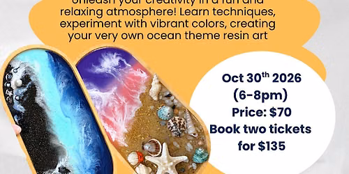 Resin Art workshop - Ocean themed  - Surrey Central