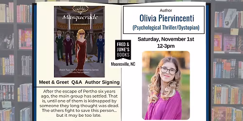 Psychological Thriller\/Dystopian Author Popup: Olivia Piervincenti