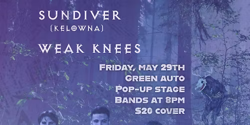 EARMARKED (EP Release Show), JET\/\/\/LAG (SEA), SUNDIVER, WEAK KNEES