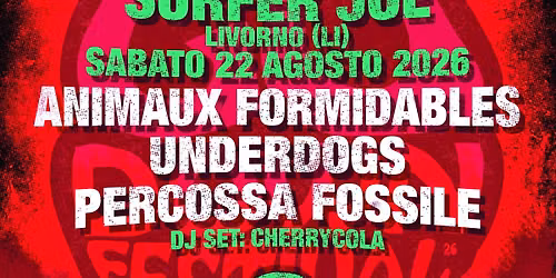Go Down Fest ANIMAUX FORMIDABLES+UNDERDOGS+PERCOSSA FOSSILE + DJ CHERRYCOLA