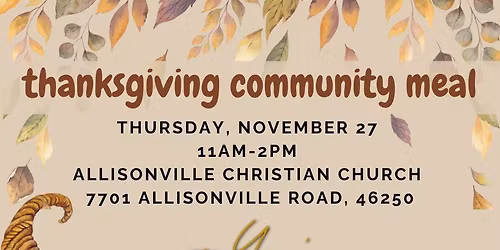 Thanksgiving Community Meal