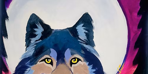 Mali's Art Studio Indigenous Month Paint Morning - Wolf