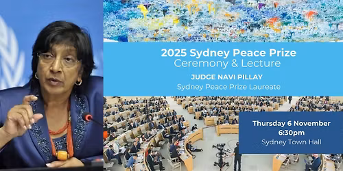 2025 Sydney Peace Prize Lecture and Award Ceremony