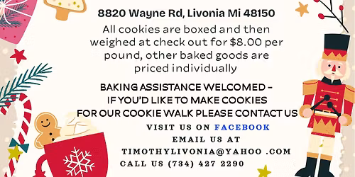Timothy Lutheran Church Annual Cookie Walk