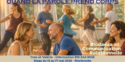 Quand la parole prend corps - Stage Biodanza et Communication relationnelle 