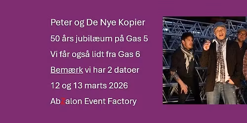 Torsdag AFLYST - fredag UDSOLGT Peter og De Nye Kopier @ Abzalon
