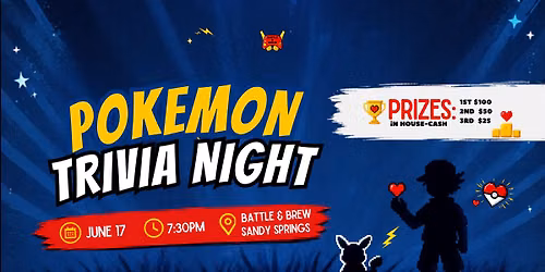 \u26a1\ud83d\udd34 Geek Trivia Night: Pok\u00e9mon \ud83d\udd34\u26a1