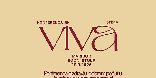 VIVAsfera: Konferenca o zdravju, dobrem po\u010dutju in odnosih v (peri)menopavzi 