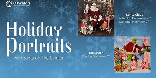 Holiday Family Photos with The Grinch or Santa!