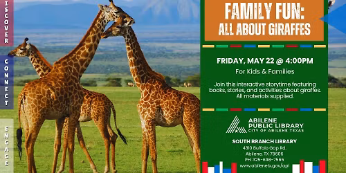Family Fun: All About Giraffes (South Branch)