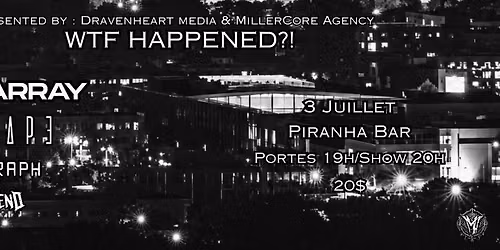 In Disarray, Descape, Polygraph & Upon The End @ Piranha Bar