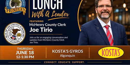 Lunch With A Leader - McHenry County Clerk Joe Tirio
