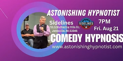 Comedy Hypnosis at Sidelines Sports Pub - Janesville