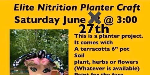 Paint and Sip: Planter Activity