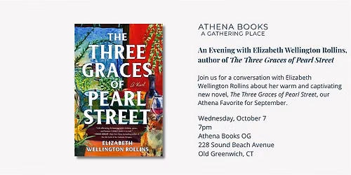 An Evening with Elizabeth Wellington Rollins, Athena's September Favorite!