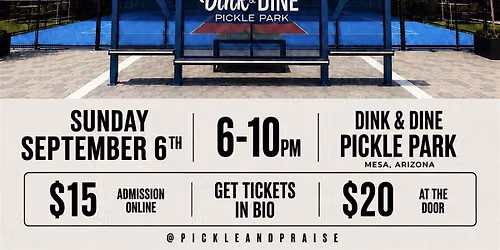 Pickle & Praise Community Night | Worship, Pickleball & Community