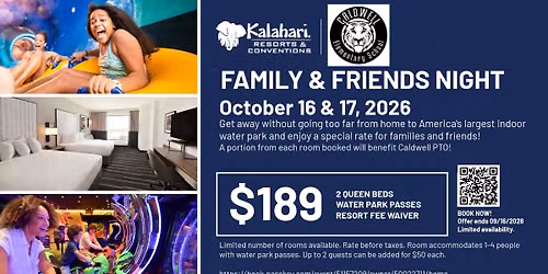 Kalahari Friends and Family Night