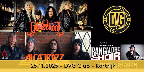 Girlschool + Alcatrazz + David Reece's Bangalore Choir @ DVG Club, Kortrijk